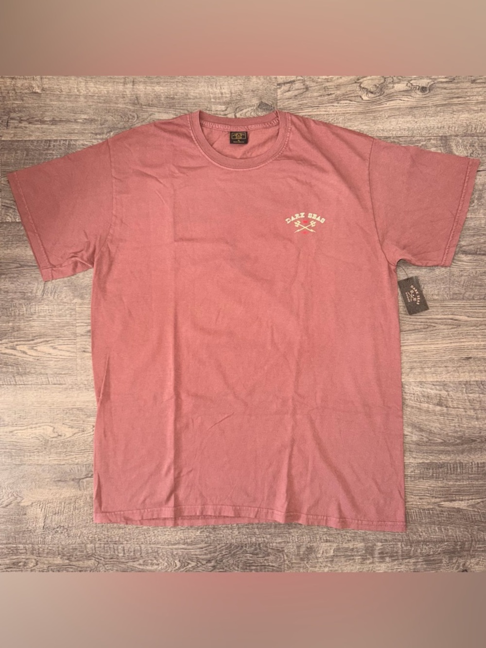 Dark Seas – Venture Past 
faded terracotta / brick red T-shirt